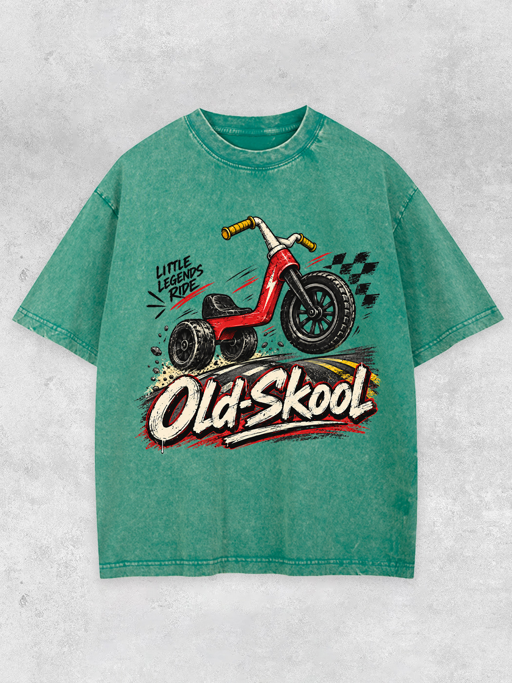 Grinram Old Skool Little Legends Ride Washed T-Shirt