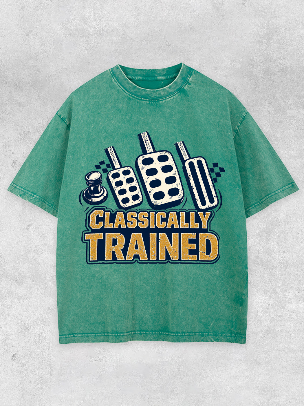 Grinram Classically Trained Manual Gear Shift Washed T-Shirt