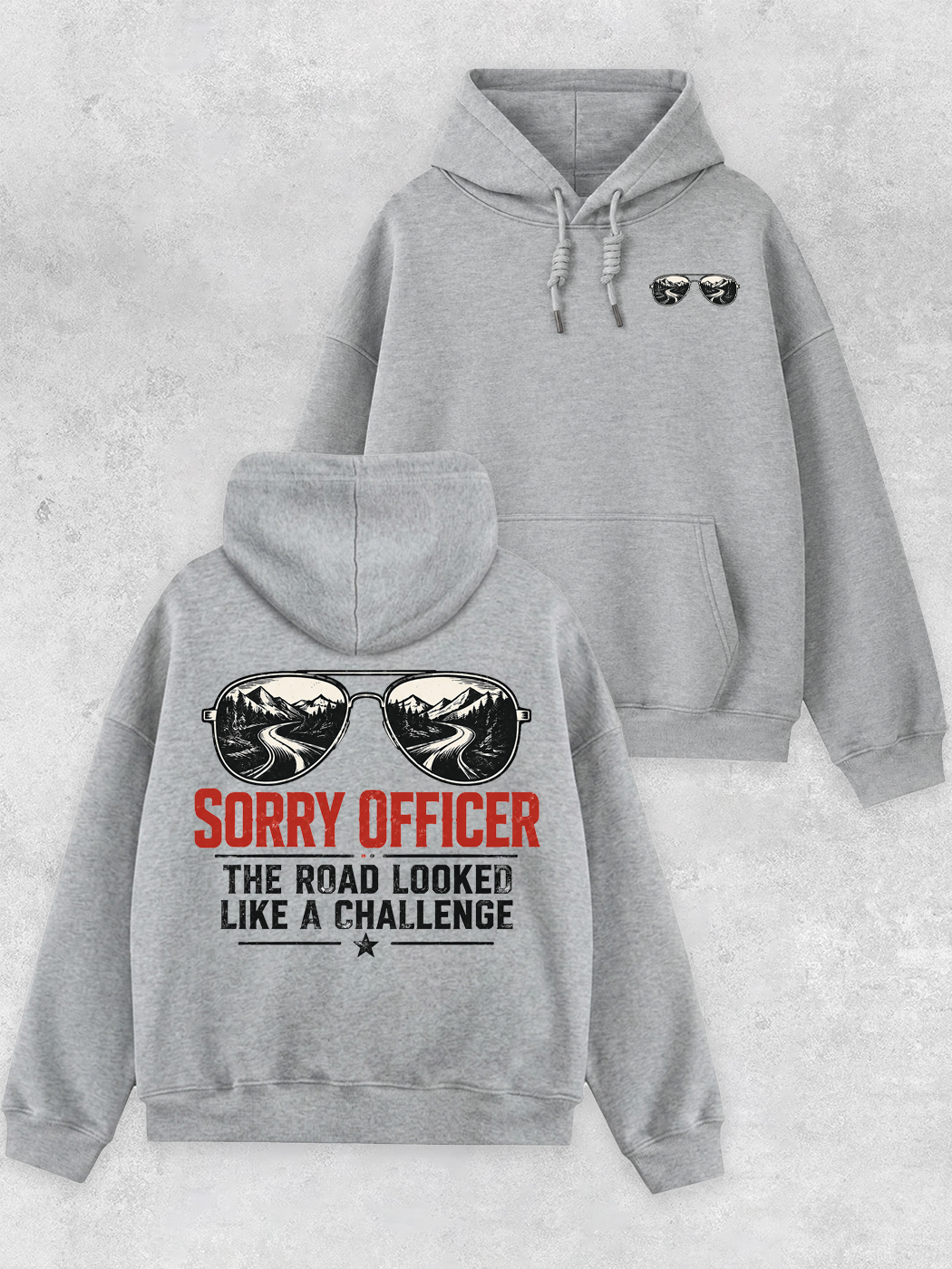 Grinram The Road Looked Like A Challenge Classic Hoodie