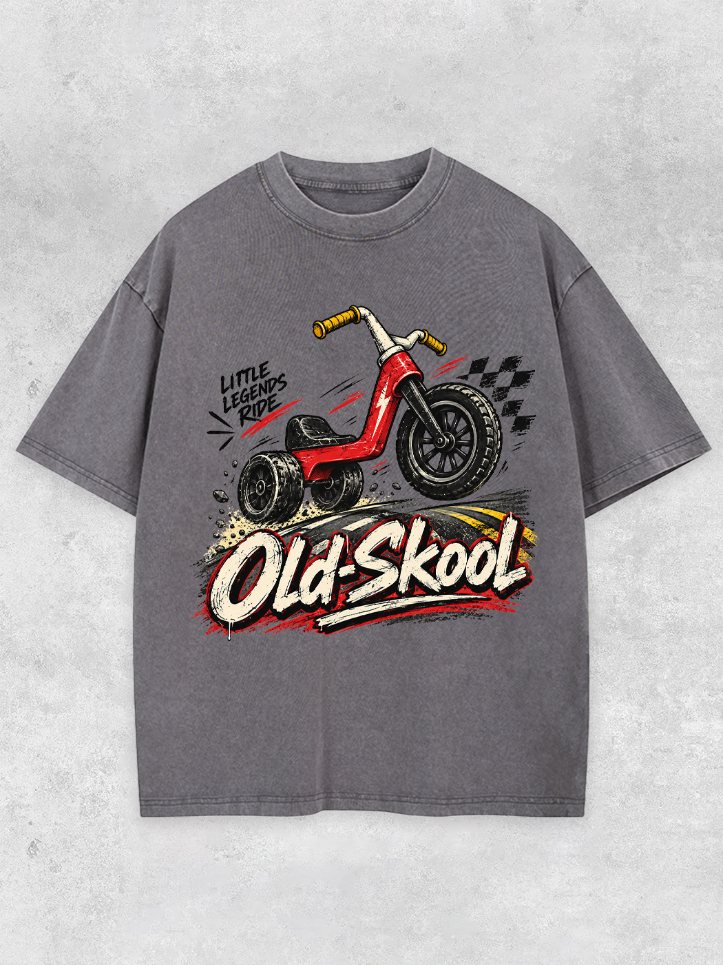 Grinram Old Skool Little Legends Ride Washed T-Shirt