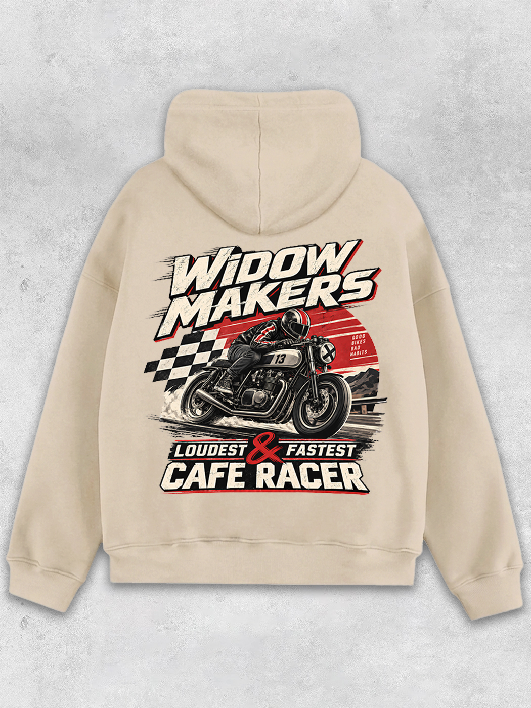 Grinram Widow Makers Cafe Racer Classic Hoodie