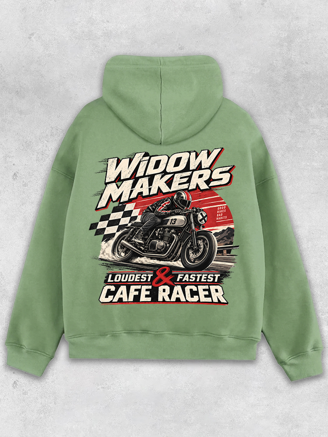 Grinram Widow Makers Cafe Racer Classic Hoodie