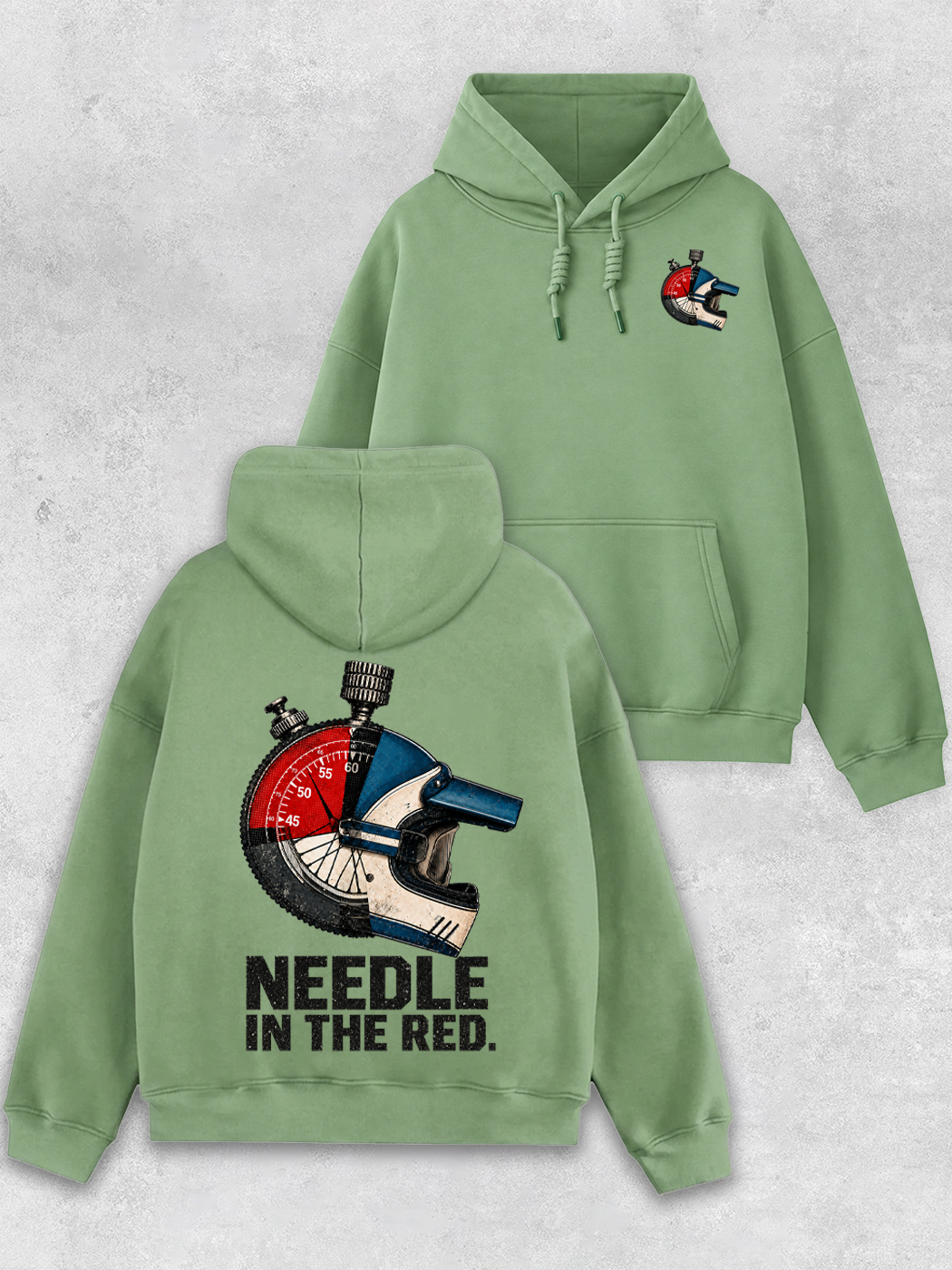 Grinram Needle In The Red Classic Hoodie