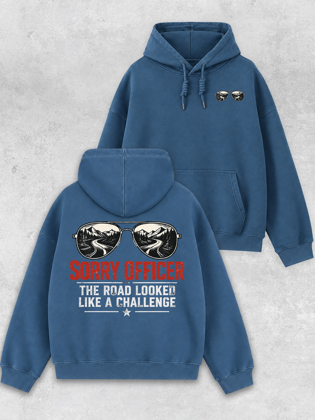 Grinram The Road Looked Like A Challenge Classic Hoodie