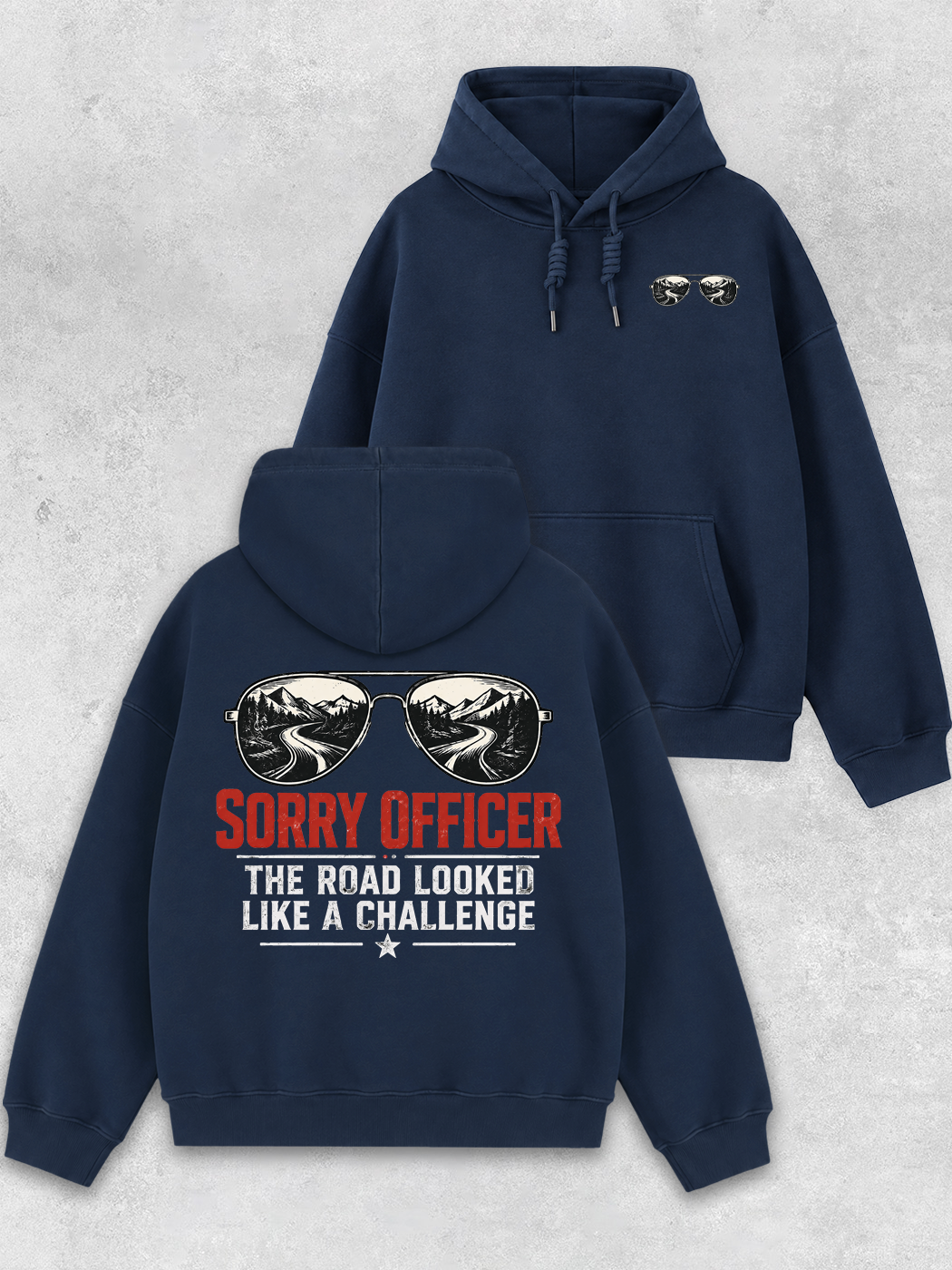 Grinram The Road Looked Like A Challenge Classic Hoodie