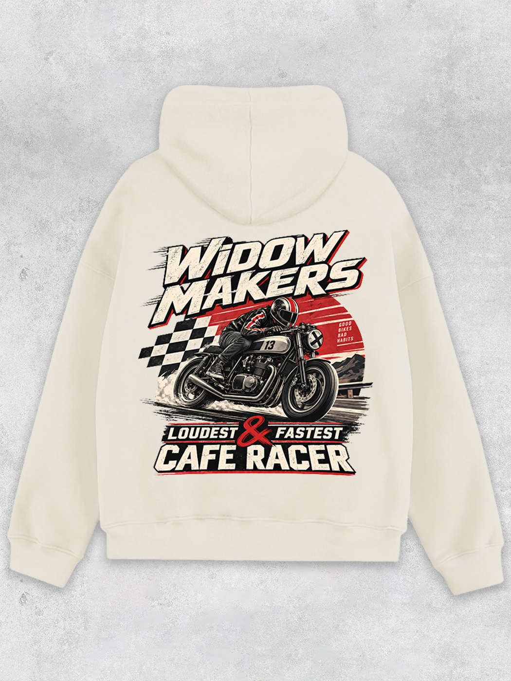 Grinram Widow Makers Cafe Racer Classic Hoodie
