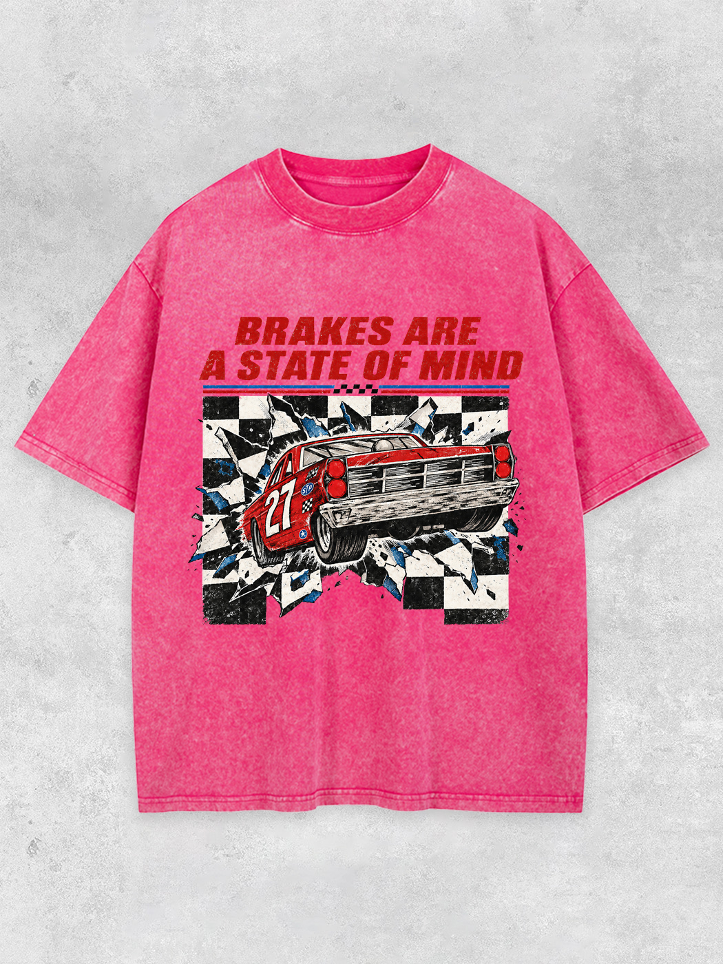 Grinram Brakes Are A State Of Mind Washed T-Shirt