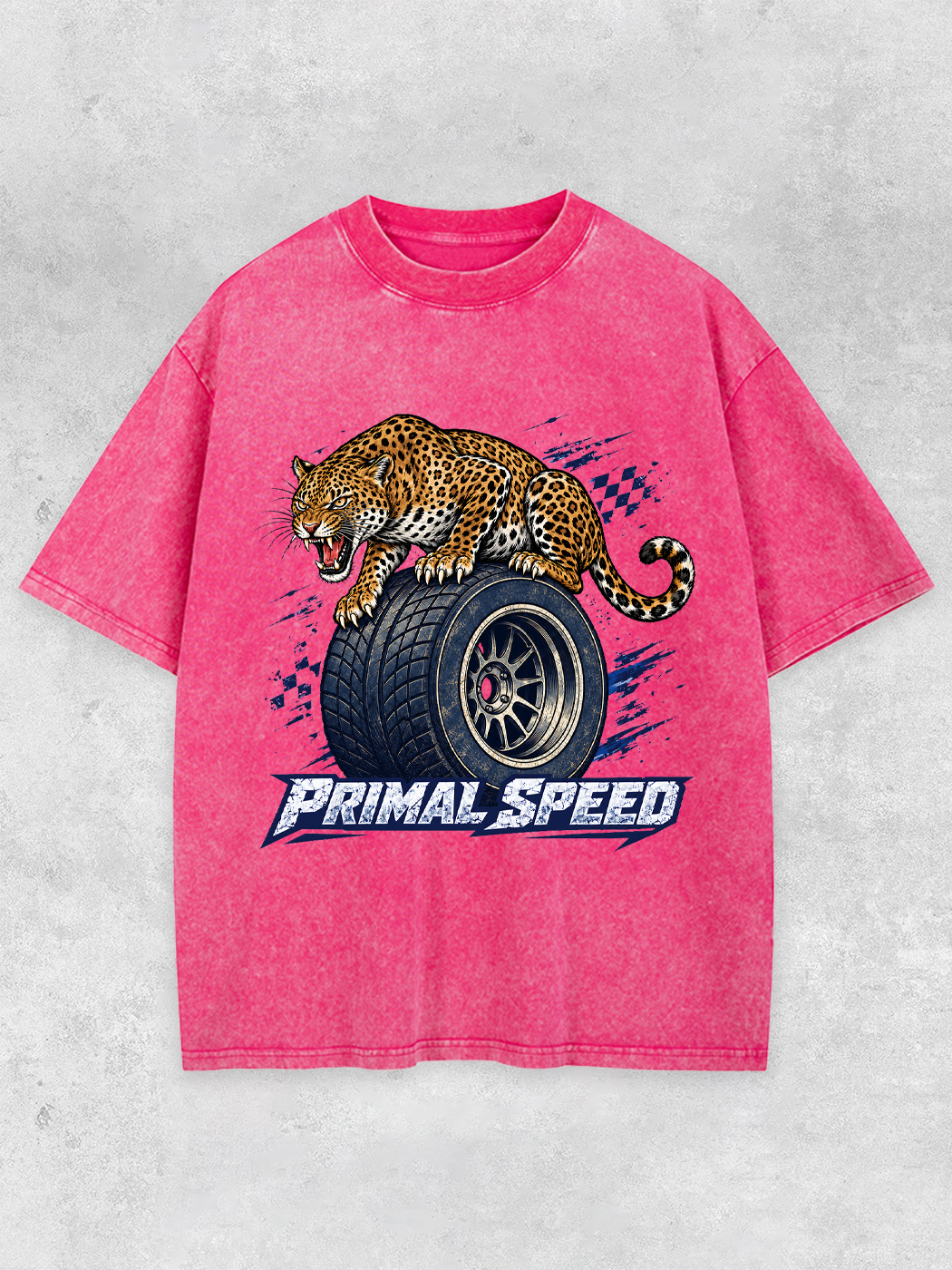 Grinram Primal Speed Tire Tiger Washed T-Shirt
