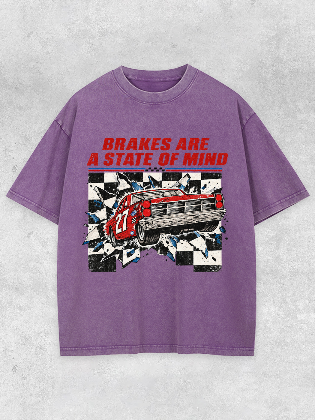 Grinram Brakes Are A State Of Mind Washed T-Shirt