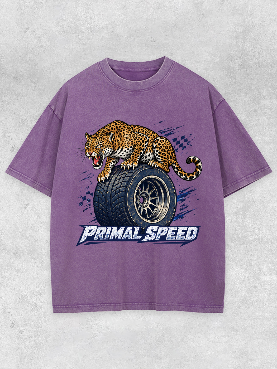Grinram Primal Speed Tire Tiger Washed T-Shirt