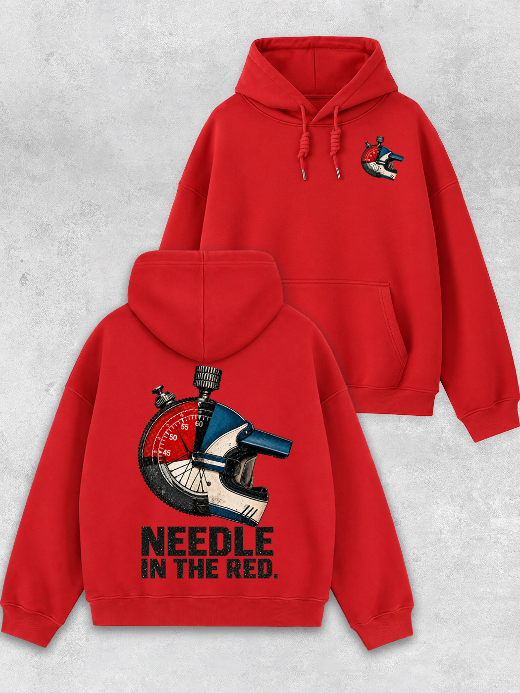 Grinram Needle In The Red Classic Hoodie