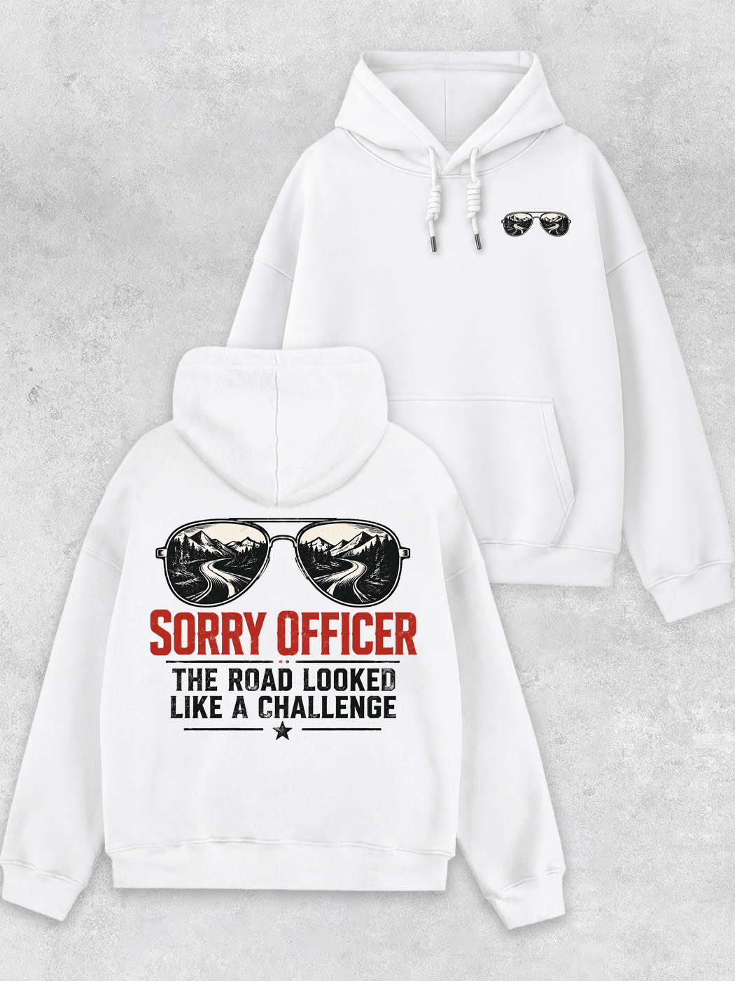 Grinram The Road Looked Like A Challenge Classic Hoodie