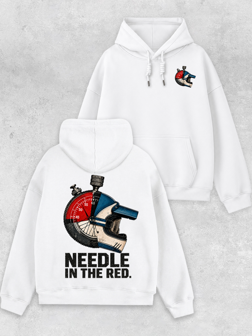 Grinram Needle In The Red Classic Hoodie