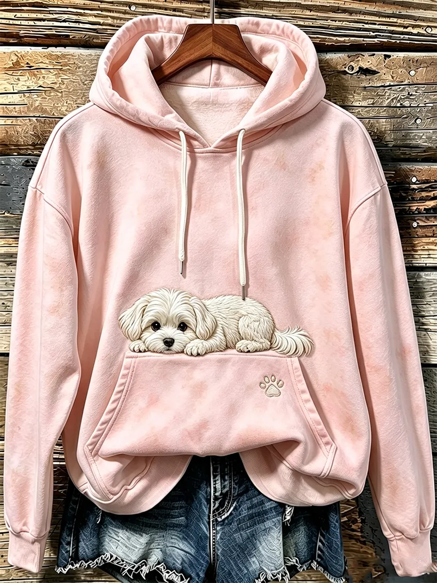 Women's Cute Dog Hoodie