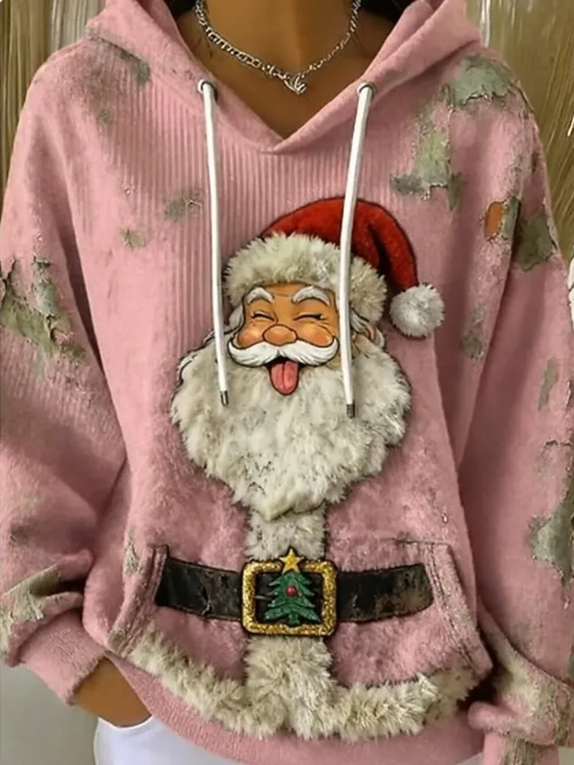 Casual Hoodie Santa Claus Hoodie