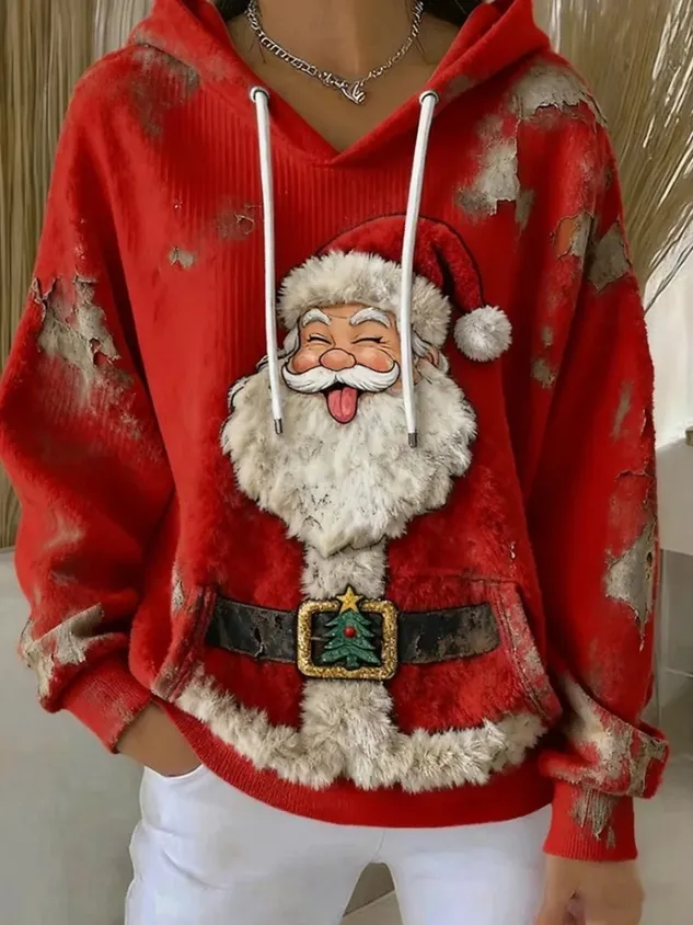 Casual Hoodie Santa Claus Hoodie