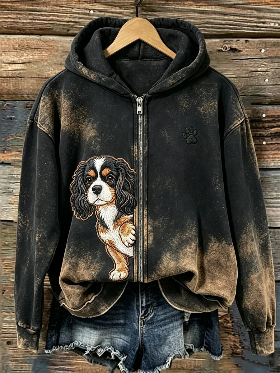 Women's Cute Dog Hoodie