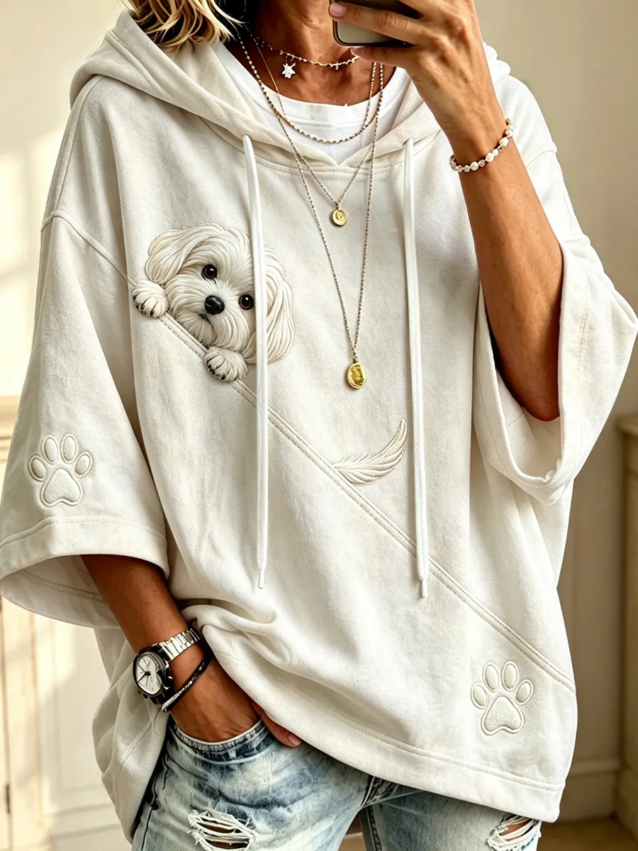 Women's Cute Dog Hoodie
