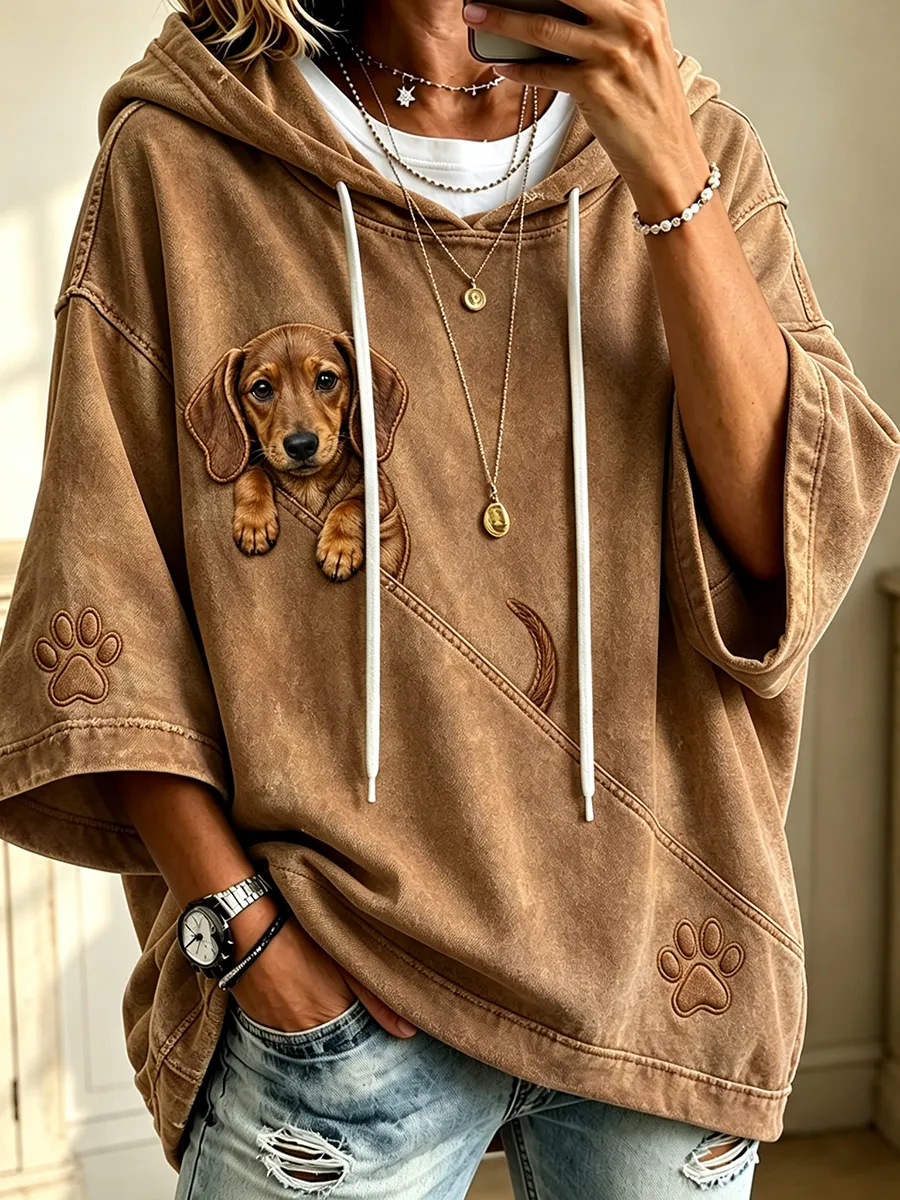 Women's Cute Dog Hoodie