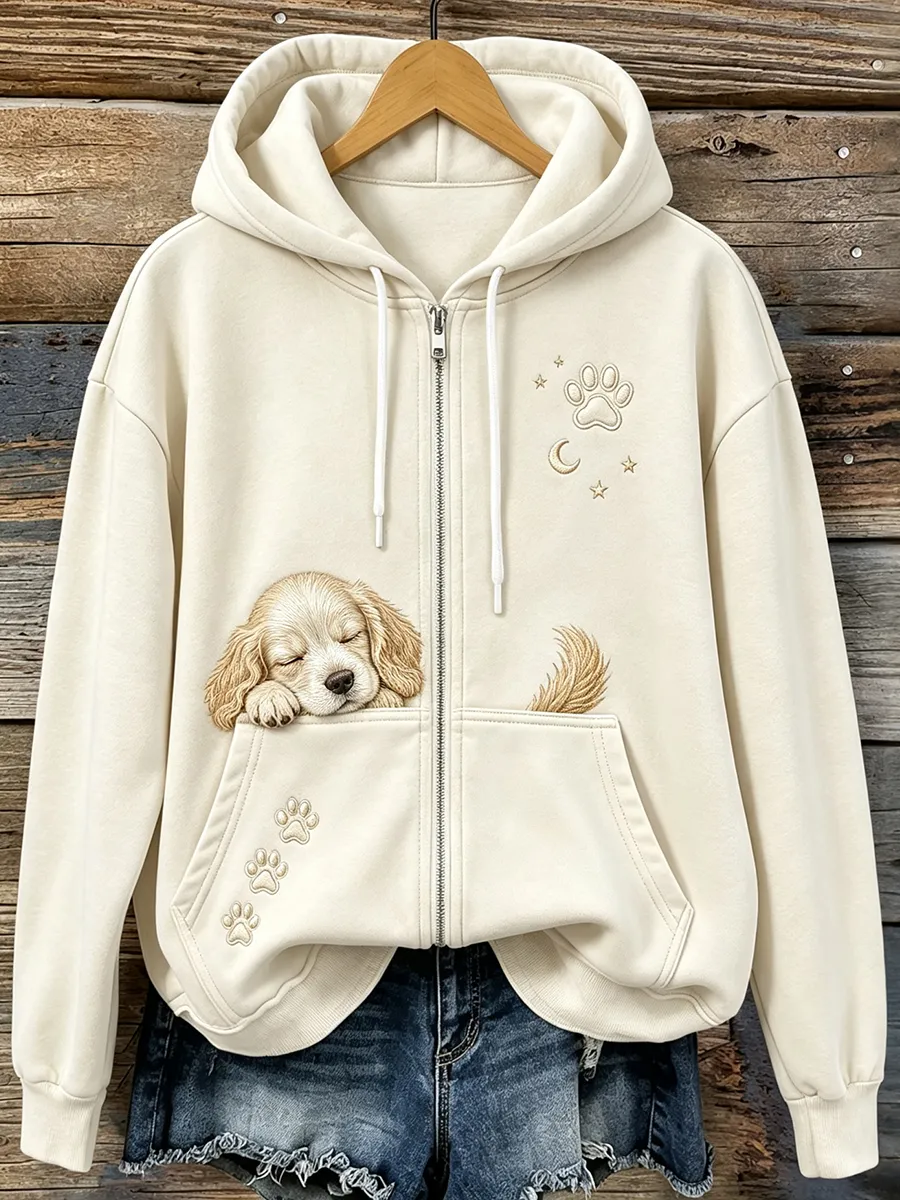 Women's Cute Dog Hoodie