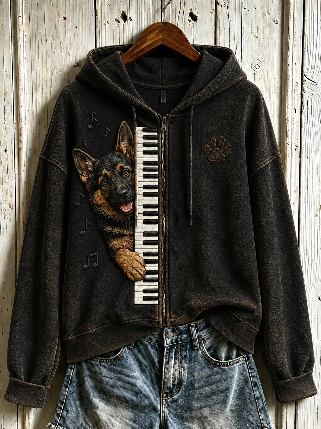 Women's Cute Dog Hoodie