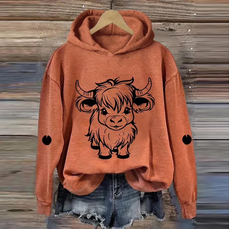 Women's Autumn Print Hoodie