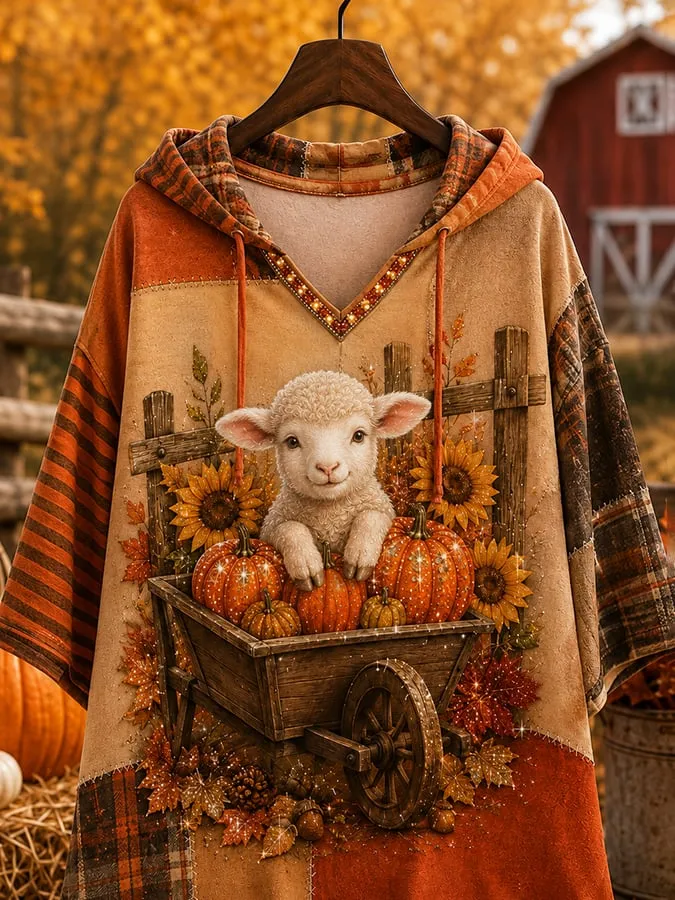 Women's Autumn Print Hoodie