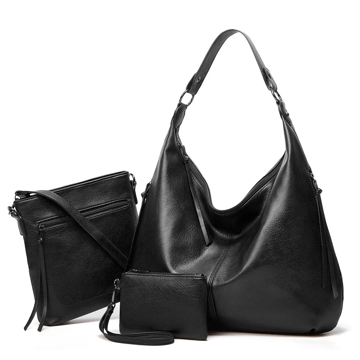 2026 New Women's Three-in-one Leather Bag