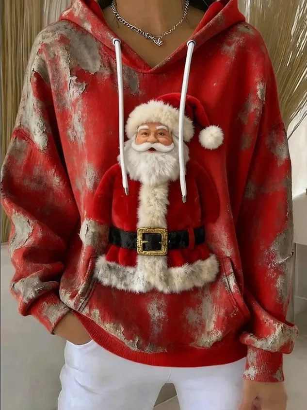 Casual Hoodie Santa Claus Hoodie