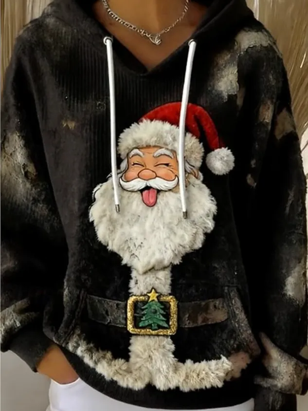 Casual Hoodie Santa Claus Hoodie