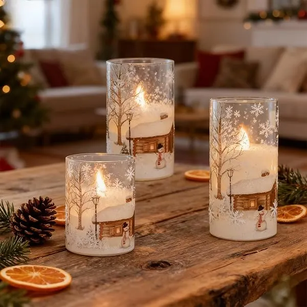 Remote Controlled Flickering LED Candles | Christmas Winter Home Decor