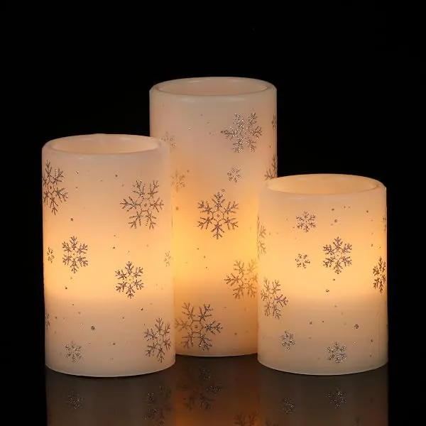 Remote Controlled Flickering LED Candles | Christmas Winter Home Decor