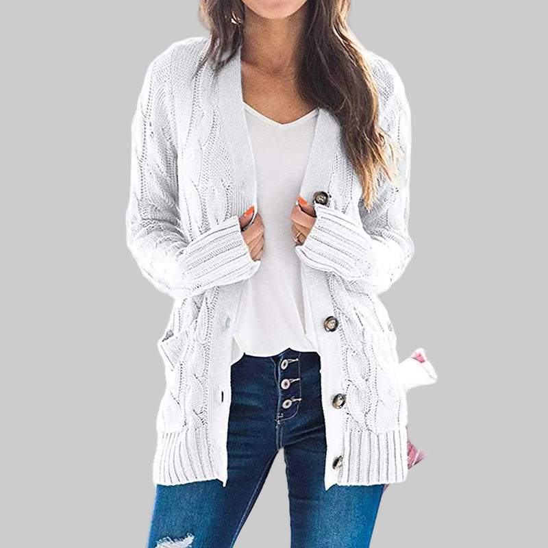  Casual Long Sleeve Button Down Cardigan