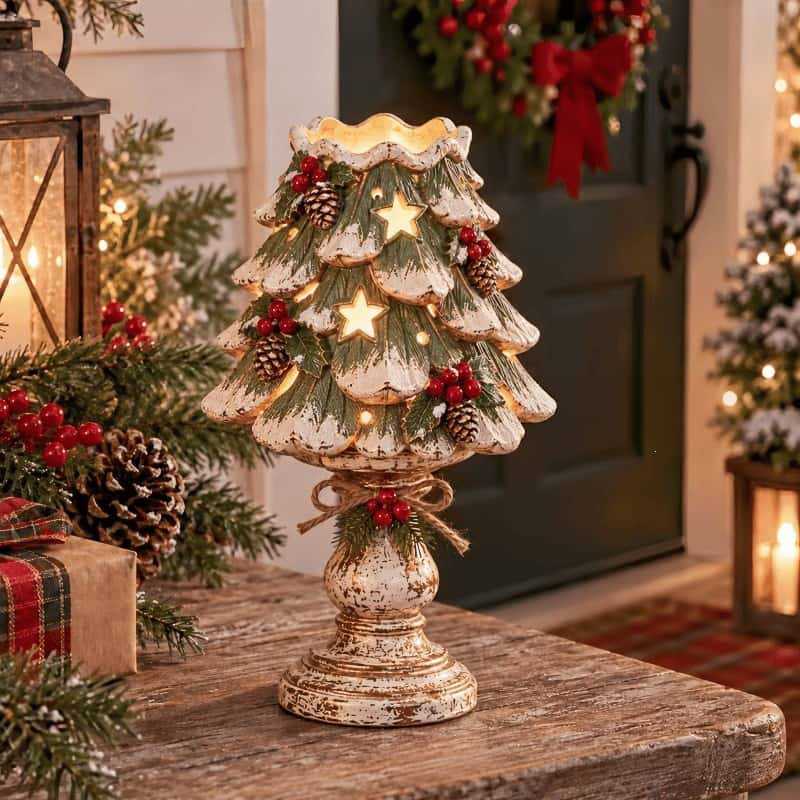 Christmas Heirloom Glow Candle Holder Collection