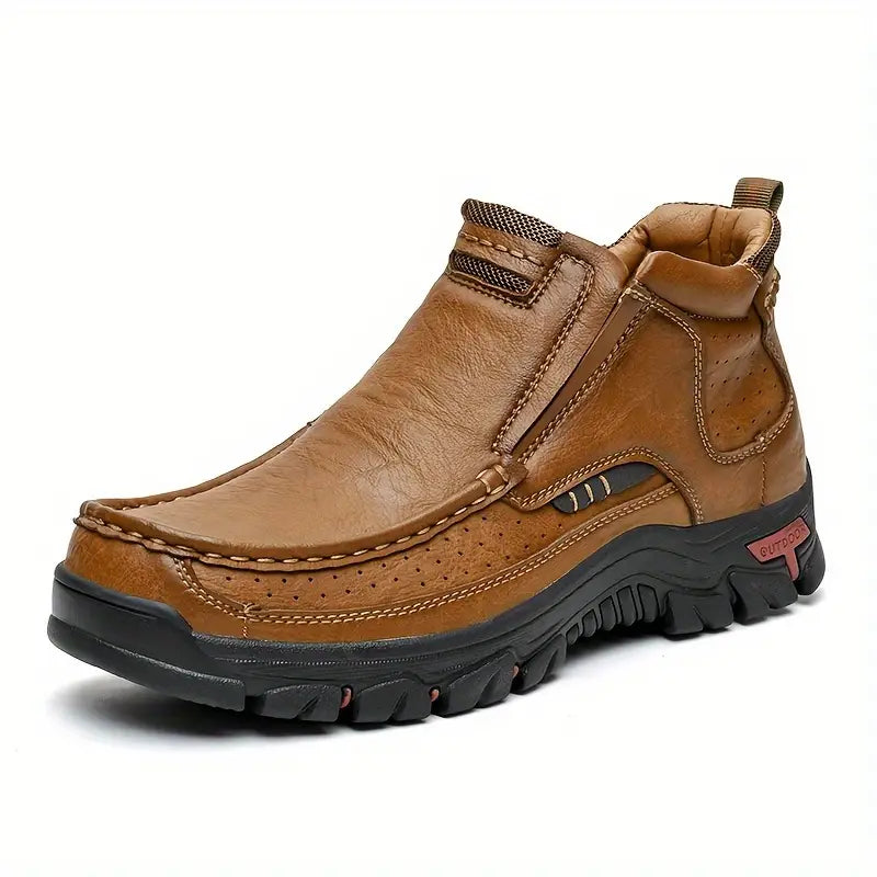 Men's Waterproof Comfort Ankle Boots, Easy Slip-On Design with Reliable Non-Slip Grip for Everyday Adventures