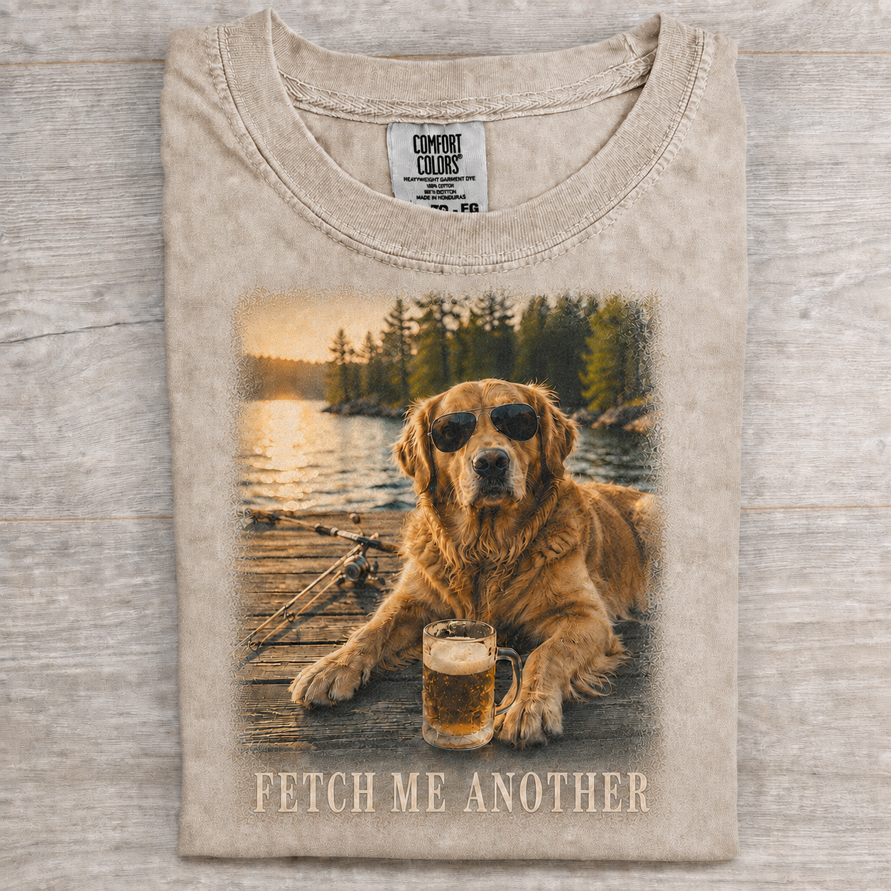 Fetch Me Another Golden Retriever T-shirt - Ivory