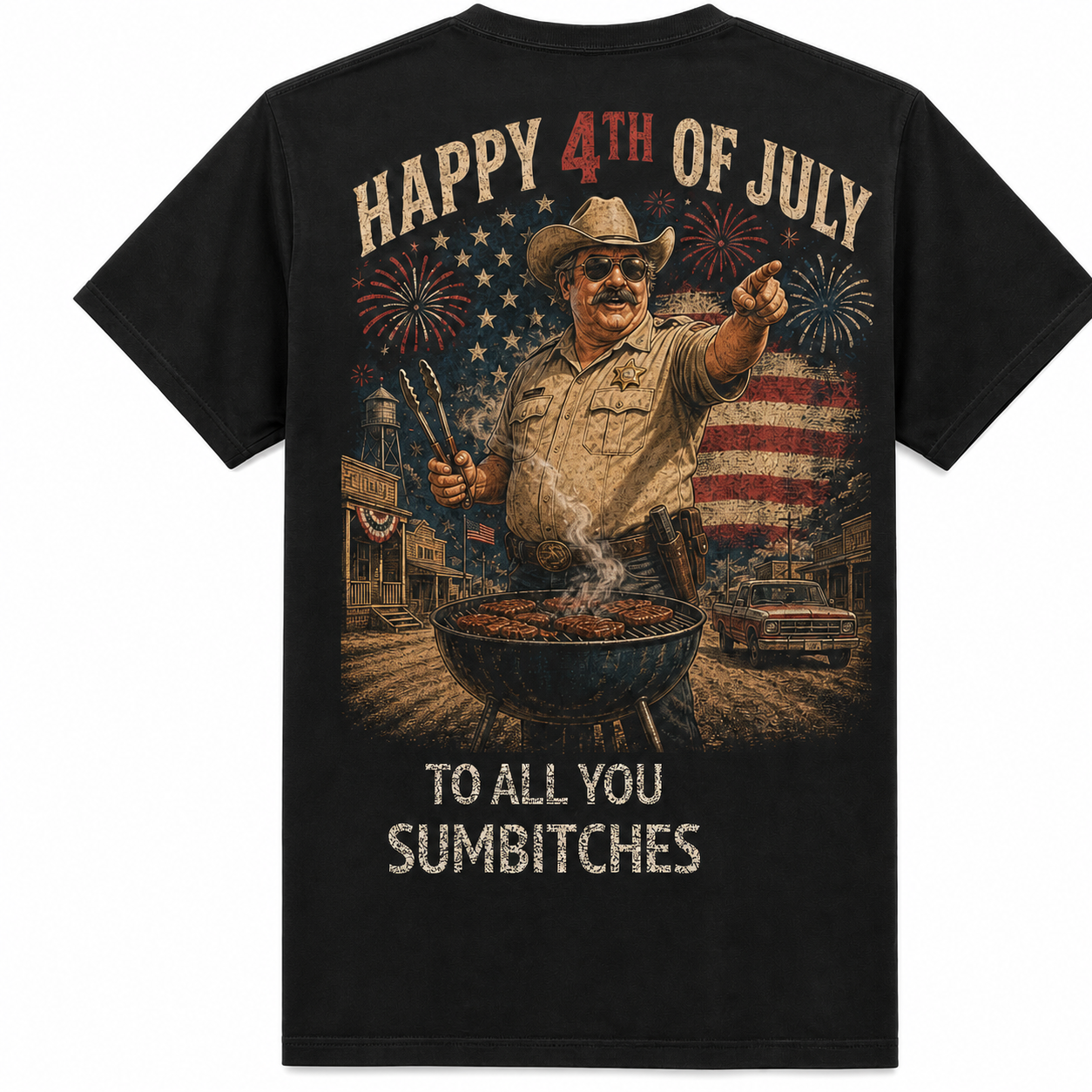 Happy 4th of July BBQ Sheriff Sumbitches T-shirt