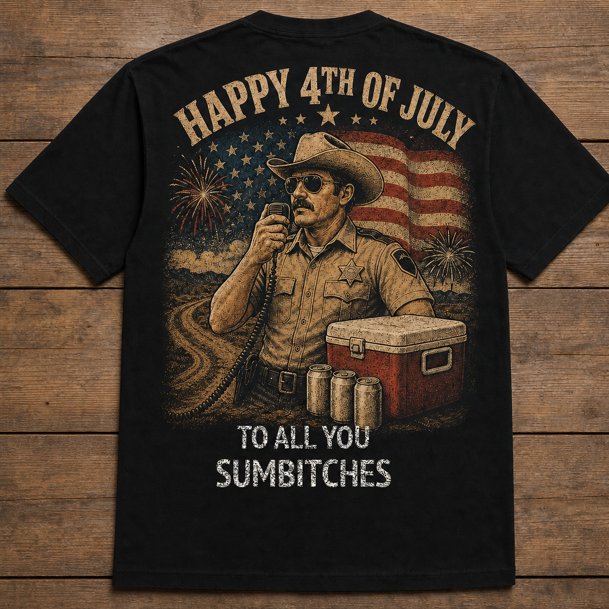 Happy 4th of July Beer Run Deputy Sumbitches T-shirt