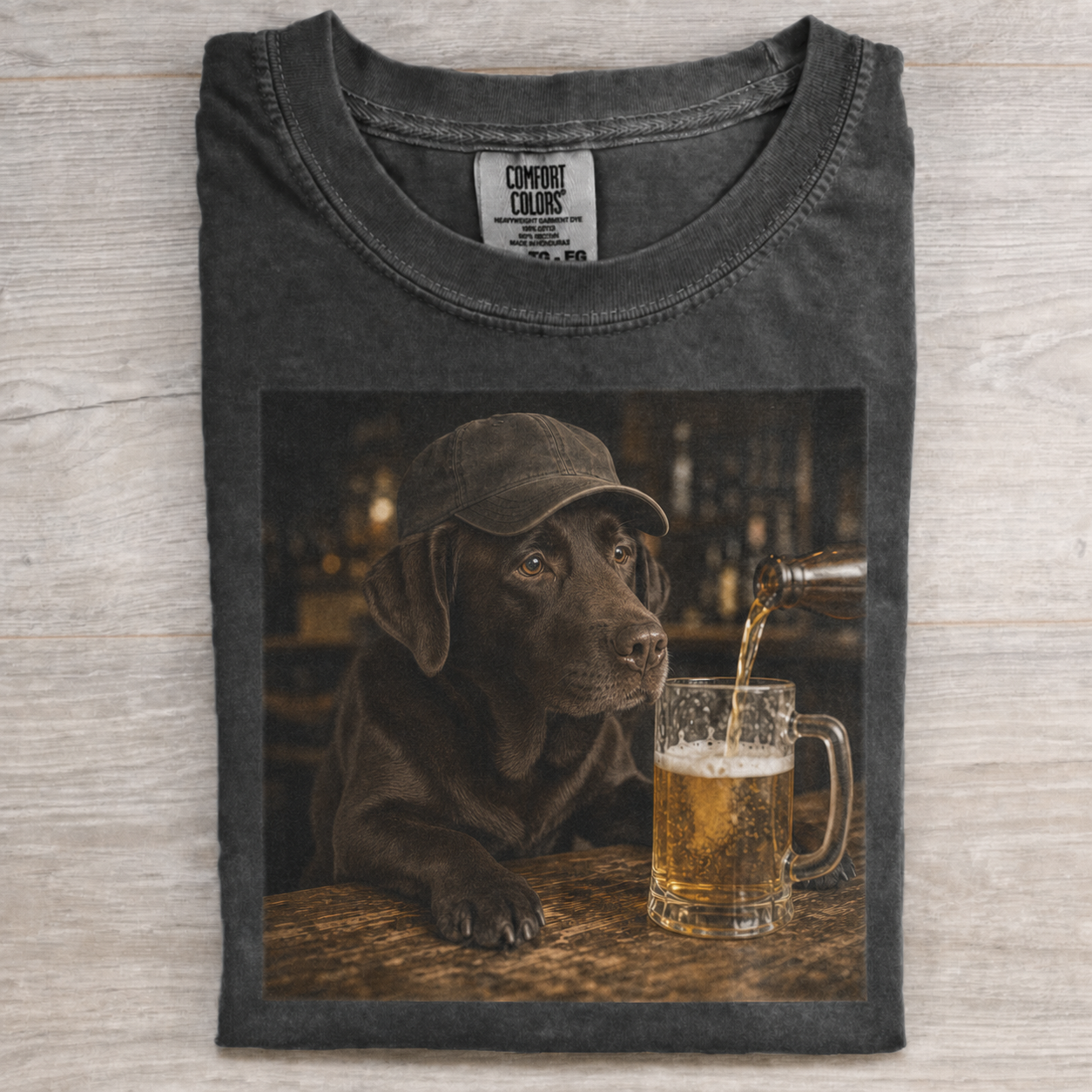 Chocolate Lab Weekend Pub Graphic T-shirt