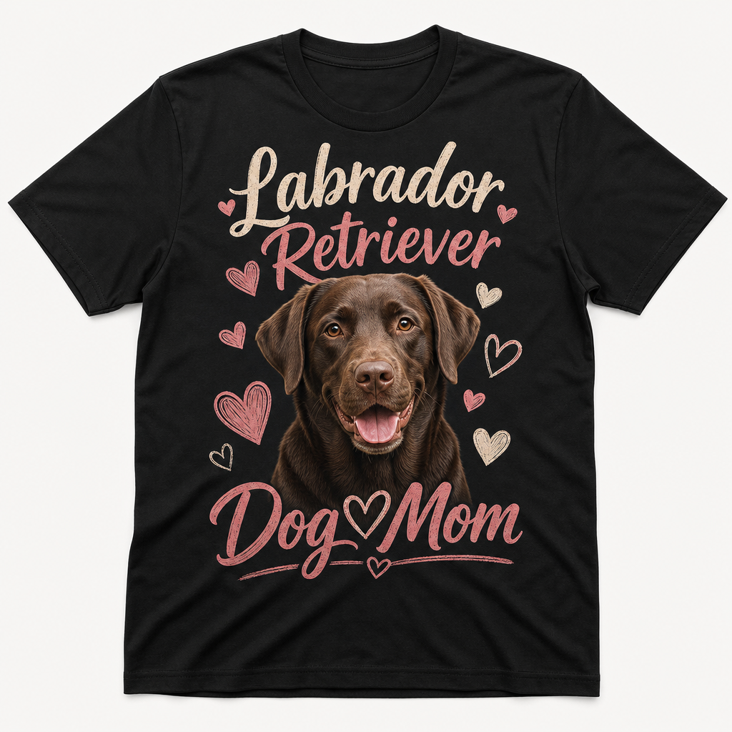 Labrador Retriever Dog Mom Graphic T-shirt