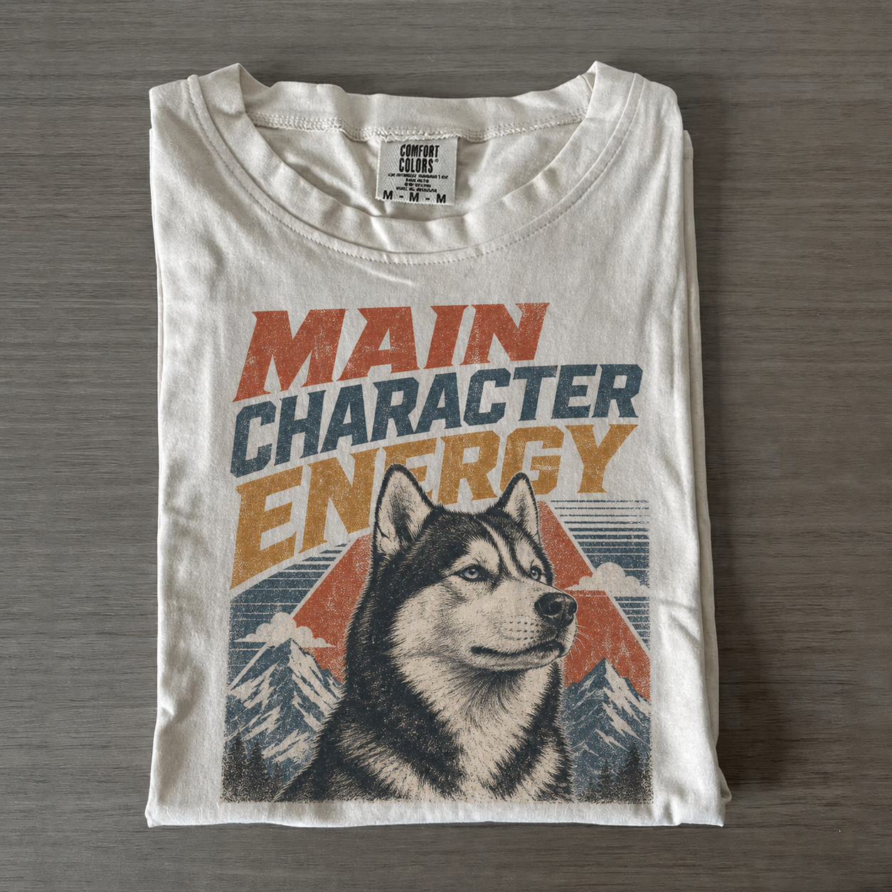 Husky Main Character Energy T-shirt
