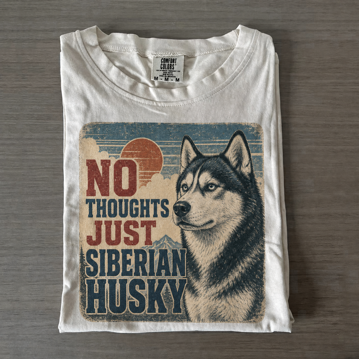 No Thoughts Just Husky T-shirt