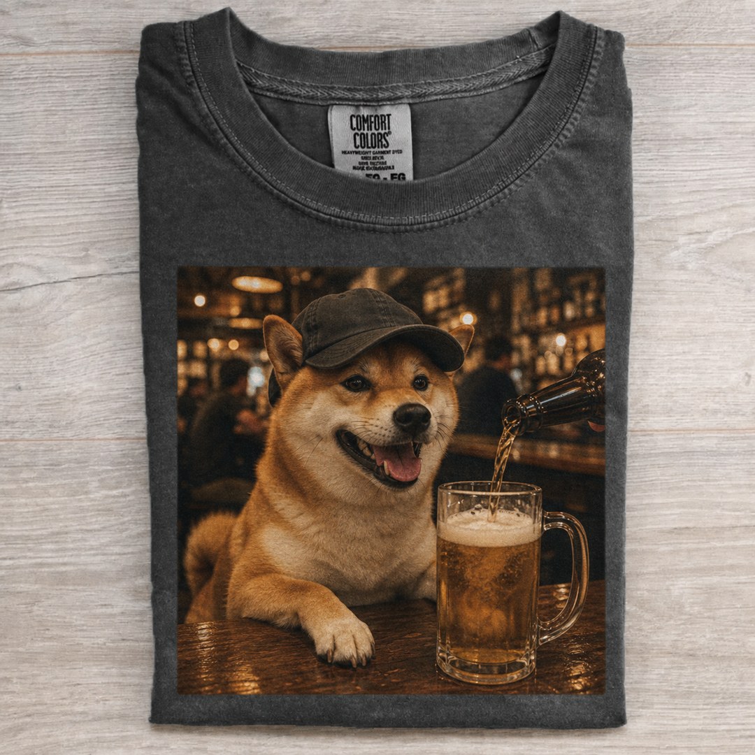 Weekend Pub Shiba Graphic T-shirt