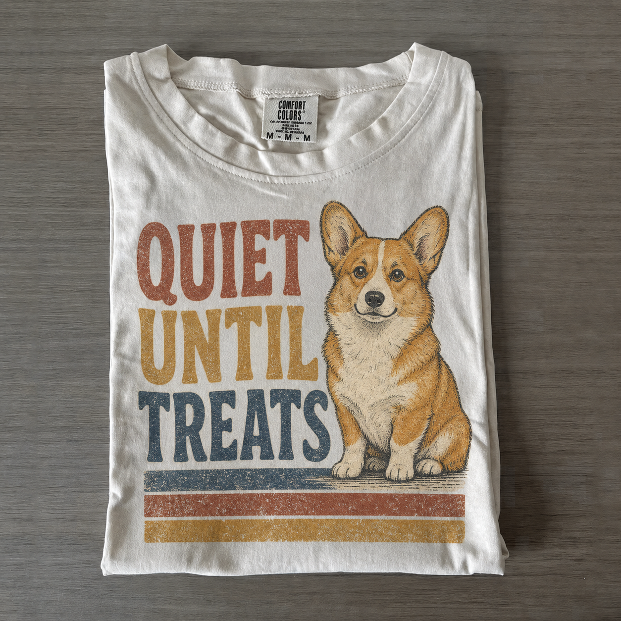 Quiet Until Treats Corgi T-shirt