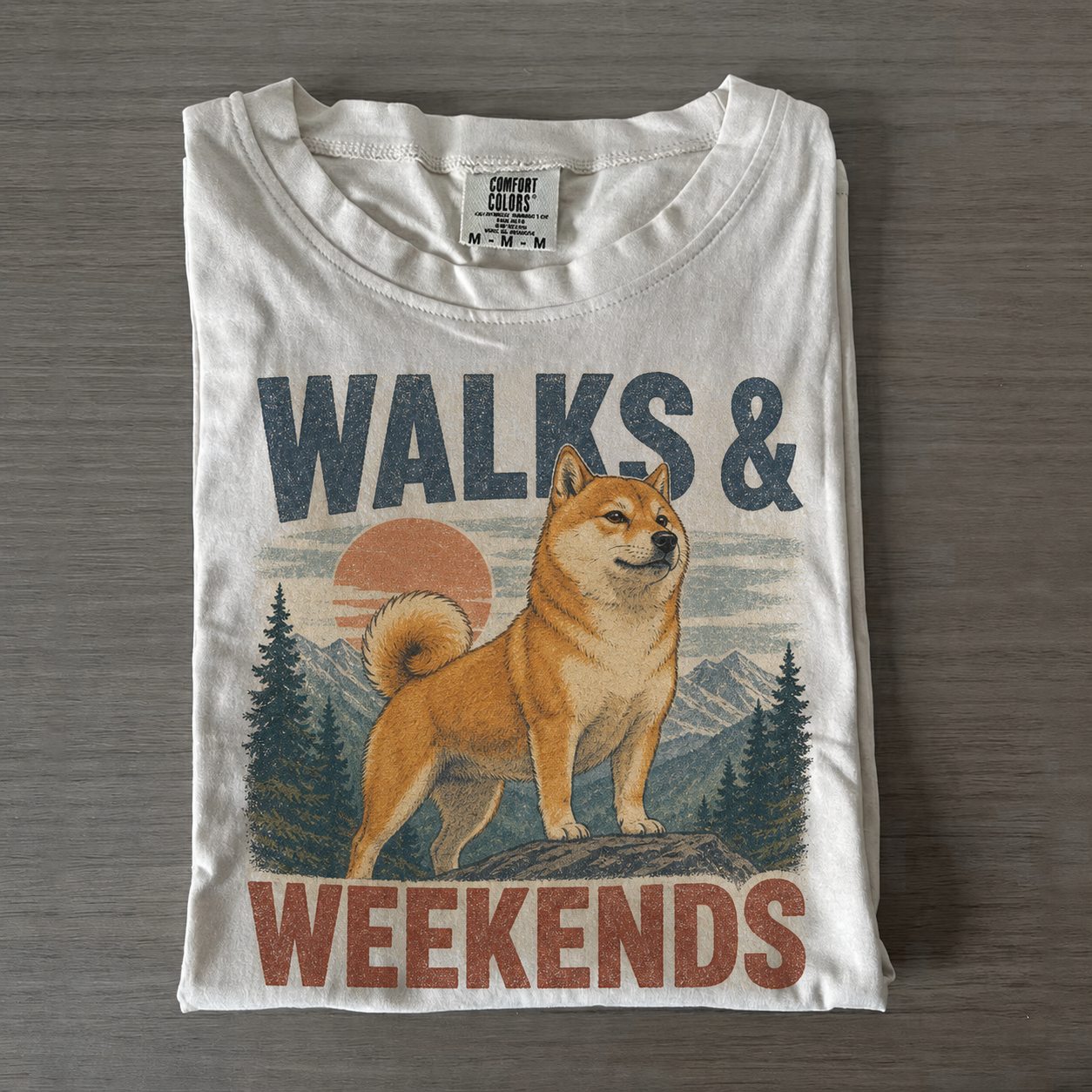 Shiba Walks And Weekends T-shirt