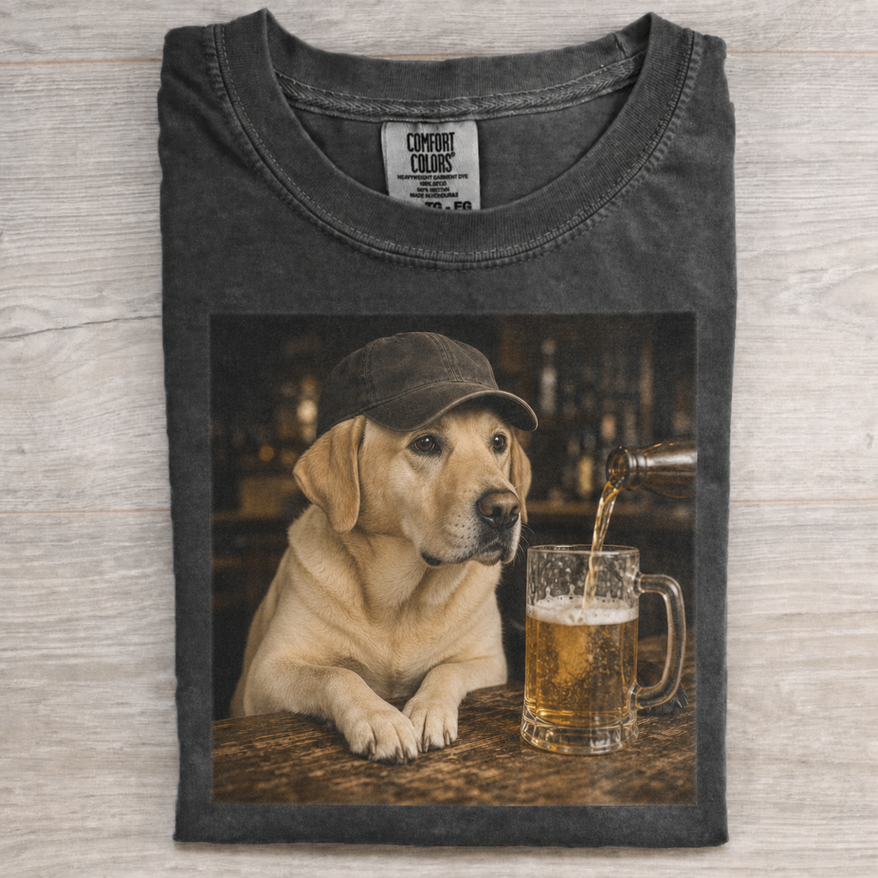 Yellow Lab Weekend Pub Graphic T-shirt