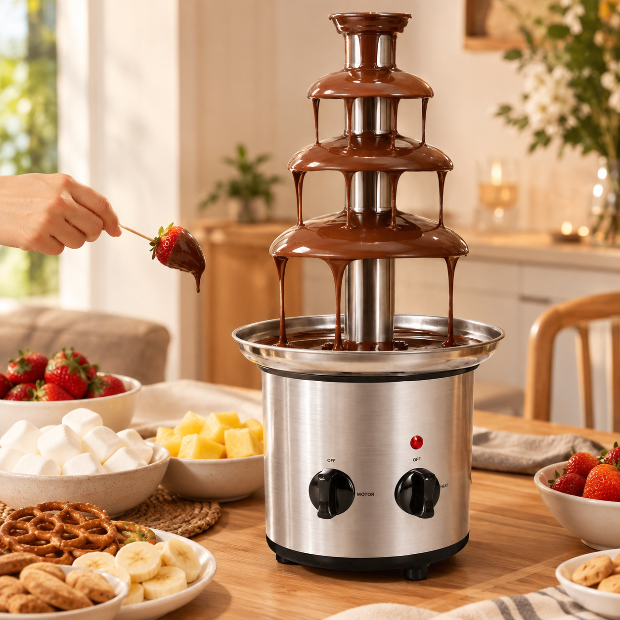 Meliivia Chocolate Fountain