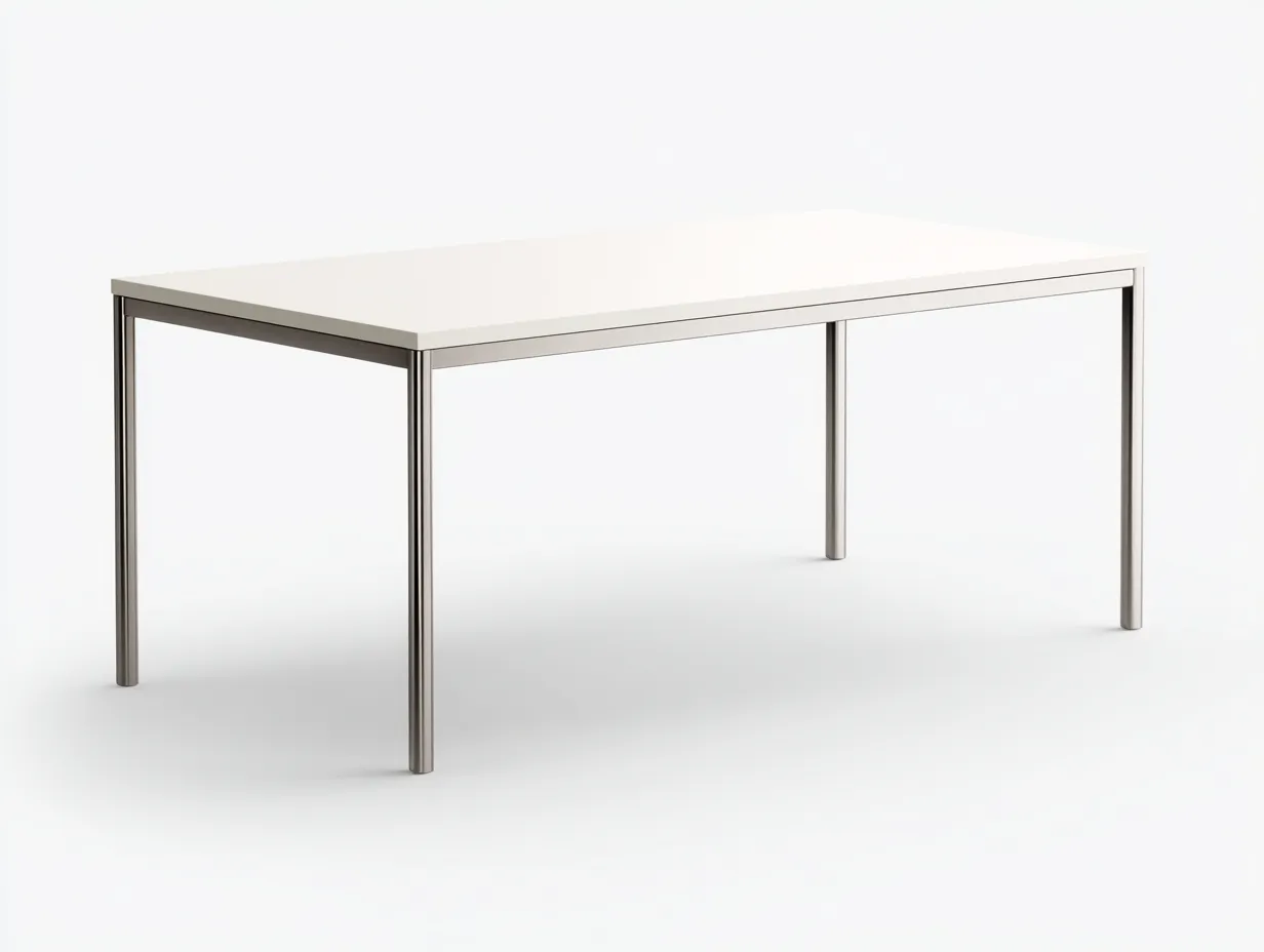 Bureau de travail en verre 180×90×75 cm – bois noyer foncé et détails dorés – style contemporain-Pavoradohome