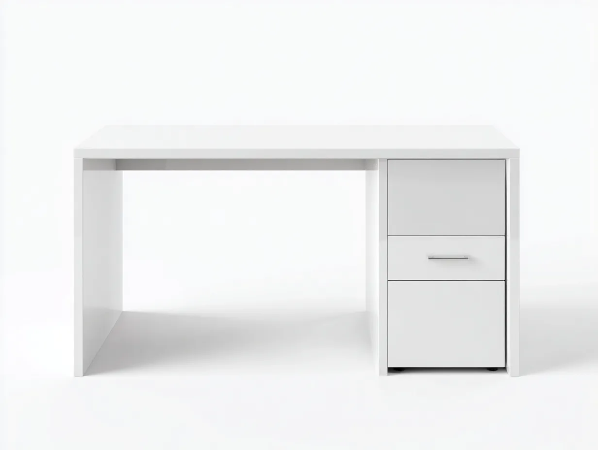 Bureau de travail en verre 140×70×75 cm – bois foncé et finition élégante – style contemporain-Pavoradohome