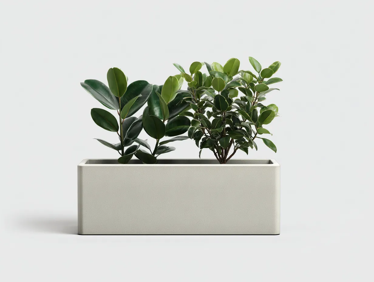 Pot à fleurs 120×35×45 cm – aluminium noir – jardinière design pour balcon et terrasse-Pavoradohome